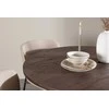 Venture Design Valgomojo komplektas Bootcut stalas su Modesto kėdėmis 110 cm Mocha Balta