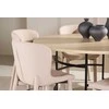 Venture Design Valgomojo komplektas Copenhagen stalas ir Astoria kėdės 140 cm smėlio spalvos