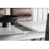 Venture Design Valgomojo komplektas Disa valgomojo stalas ir Zizo valgomojo kėdė 120x80 cm balta pilka juoda ruda MDF mikropluošto audinys