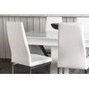 Venture Design Valgomojo komplektas Disa valgomojo stalas ir Pastill valgomojo kėdė 120x80 cm balta MDF