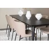 Venture Design Valgomojo komplektas Ellis valgomojo stalas su Modesto valgomojo kėdė 230x85 cm juoda