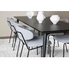 Venture Design Valgomojo komplektas Ellis valgomojo stalas su Chico valgomojo kėdė 230x85 cm juoda