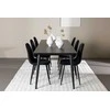 Venture Design Valgomojo komplektas Ellis valgomojo stalas su Polar valgomojo kėde 230x85 cm juodas