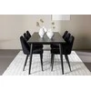 Venture Design Valgomojo komplektas Ellis valgomojo stalas su Night valgomojo kėdė 230x85 cm juodas plienas