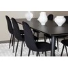 Venture Design Valgomojo komplektas Ellis valgomojo stalas su Polar valgomojo kėde 230x85 cm juodas