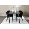 Venture Design Valgomojo komplektas Ellis valgomojo stalas su Modesto valgomojo kėdė 230x85 cm juoda
