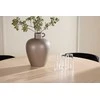 Venture Design Valgomojo komplektas Flora stalas ir Edina kėdės 120 cm balintos medienos ir juodos medienos