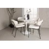 Venture Design Valgomojo komplektas Hamden valgomojo stalas ir Chico kėdės 80x75 cm baltas MDF
