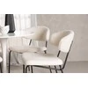 Venture Design Valgomojo komplektas Hamden valgomojo stalas ir Chico kėdės 80x75 cm baltas MDF