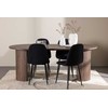 Venture Design Valgomojo komplektas Härön valgomojo stalas su Polar valgomojo kėde 200x90 cm Mocha plienas