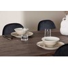 Venture Design Valgomojo komplektas Härön valgomojo stalas su Polar valgomojo kėde 200x90 cm juoda mocha metalas aksomas