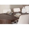 Venture Design Valgomojo komplektas Härön valgomojo stalas su Leone valgomojo kėde 200x90 cm smėlio ir mocha veliūras bei plienas