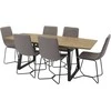 Venture Design Valgomojo komplektas Inca 160x200x85x75 cm Juodas