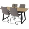 Venture Design Valgomojo komplektas Inca 160x200x85x75 cm Juodas