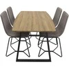 Venture Design Valgomojo komplektas Inca 160x200x85x75 cm Juodas