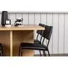 Venture Design Valgomojo komplektas Leo valgomojo stalas ir Kenth kėdė 100x100x75 cm juodo ąžuolo imitacijos MDF