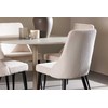 Venture Design Valgomojo komplektas Lycke valgomojo stalas su Leone valgomojo kėde 110 cm smėlio spalvos MDF