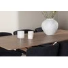 Venture Design Valgomojo komplektas Modesto valgomojo kėdė ir Piazza valgomojo stalas 180x90 cm juoda moka plienas