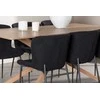 Venture Design Valgomojo komplektas Modesto valgomojo kėdė ir Piazza valgomojo stalas 180x90 cm juoda moka plienas