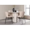 Venture Design Valgomojo komplektas Olivia valgomojo stalas su Modesto valgomojo kėdė 110 cm smėlio spalvos