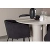 Venture Design Valgomojo komplektas Olivia valgomojo stalas ir Berit kėdės 110 cm smėlio spalvos juoda