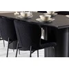 Venture Design Valgomojo komplektas Olivia valgomojo stalas su Modesto valgomojo kėde 210x100 cm juodas