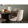 Venture Design Valgomojo komplektas Olivia valgomojo stalas ir Polar valgomojo kėdės 110 cm Ruda Smėlio spalvos MDF Audinys Metalas