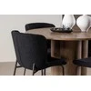 Venture Design Valgomojo komplektas Olivia valgomojo stalas su Modesto valgomojo kėde 110 cm mocha juoda