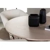 Venture Design Valgomojo komplektas Olivia valgomojo stalas ir dieninė valgomojo kėdė 110 cm balta