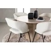 Venture Design Valgomojo komplektas Olivia valgomojo stalas ir dieninė valgomojo kėdė 110 cm balta