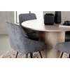 Venture Design Valgomojo komplektas Olivia valgomojo stalas ir Rosie valgomojo kėdės 110 cm balta medžiaga