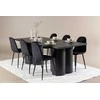 Venture Design Valgomojo komplektas Olivia valgomojo stalas su Polar valgomojo kėdė 210x100 cm juoda