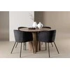 Venture Design Valgomojo komplektas Olivia stalas ir Berit kėdės 110 cm Moka Juoda