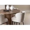 Venture Design Valgomojo komplektas Olivia stalas ir Agnes kėdės 110 cm moka balta