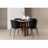 Venture Design Valgomojo komplektas Olivia valgomojo stalas su Modesto valgomojo kėde 110 cm mocha juoda