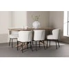 Venture Design Valgomojo komplektas Piazza valgomojo stalas su Agnes valgomojo kėde 180x90 cm Mocha