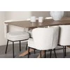 Venture Design Valgomojo komplektas Piazza valgomojo stalas su Agnes valgomojo kėde 180x90 cm Mocha