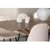 Venture Design Valgomojo komplektas Piazza valgomojo stalas su Polar valgomojo kėde 180x90 cm smėlio spalvos