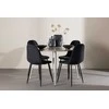 Venture Design Valgomojo komplektas Plaza valgomojo stalas su Polar kėdėmis 120 cm smėlio spalvos