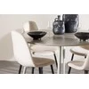 Venture Design Valgomojo komplektas Plaza valgomojo stalas su Polar kėdėmis 120 cm smėlio spalvos MDF