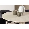 Venture Design Valgomojo komplektas Plaza valgomojo stalas ir Berit valgomojo kėdė 100 cm balta MDF