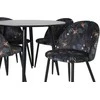 Venture Design Valgomojo komplektas Plaza 100x75 cm Juodas