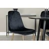 Venture Design Valgomojo komplektas Plaza apvalus valgomojo stalas ir Polar kėdė 100x75 cm juoda