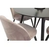 Venture Design Valgomojo komplektas Plaza 100x75 cm Rožinė Juoda