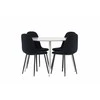 Venture Design Valgomojo komplektas Plaza stalas su Polar kėdėmis 120 cm, smėlio spalvos MDF