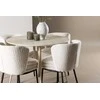Venture Design Valgomojo komplektas Plaza valgomojo stalas su Agnes valgomojo kėde 100 cm balta MDF