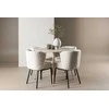 Venture Design Valgomojo komplektas Plaza valgomojo stalas su Agnes valgomojo kėde 100 cm balta MDF