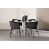 Venture Design Valgomojo komplektas Plaza stalas su Berit kėdėmis 120 cm, smėlio spalvos MDF