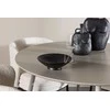 Venture Design Valgomojo komplektas Plaza stalas su Agnes kėdėmis 120 cm, smėlio spalvos ir balta
