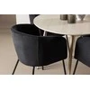 Venture Design Valgomojo komplektas Plaza valgomojo stalas ir Berit valgomojo kėdė 100 cm balta MDF